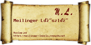 Meilinger László névjegykártya