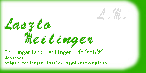 laszlo meilinger business card